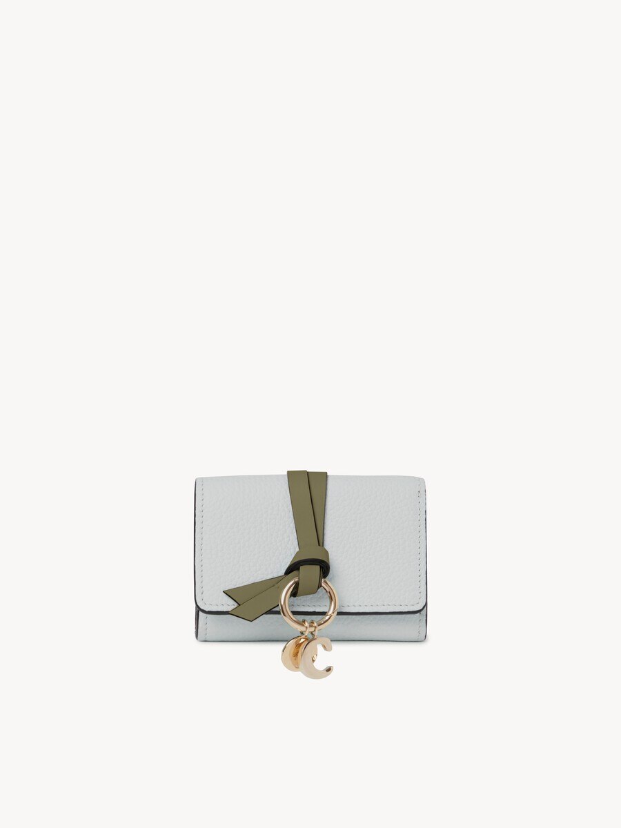 Mini Alphabet tri-fold in grained leather - 2