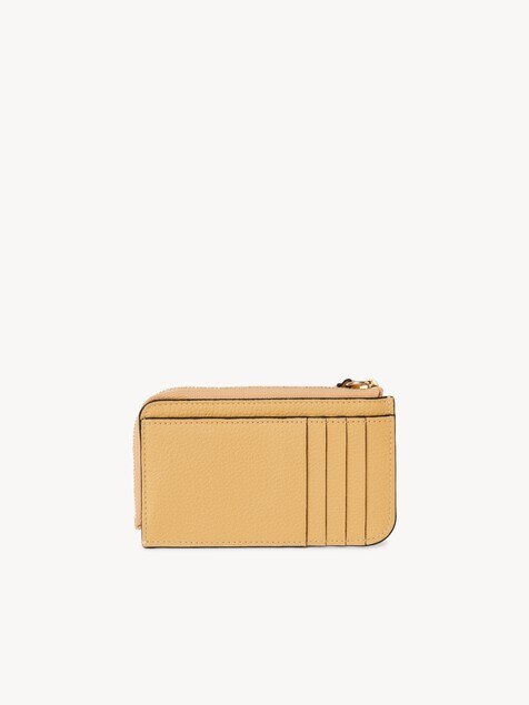 Alphabet wallet in grained leather