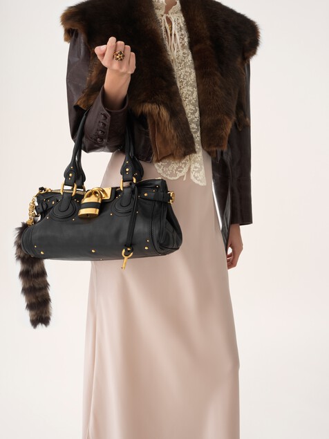 Bolso Paddington de cuero granulado