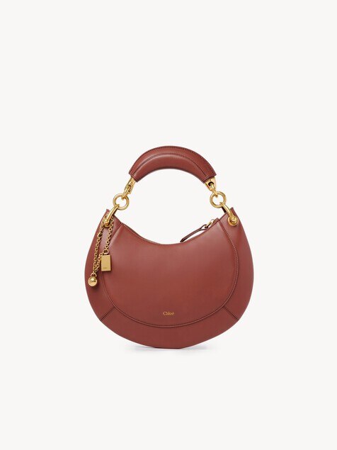 Petit sac hobo zipp&eacute; Chlo&eacute; Banana en cuir lisse