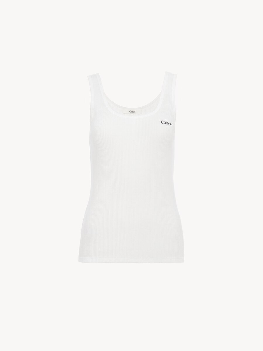Logo tank top in jersey - 2