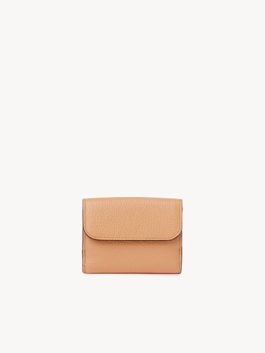 Mini Alphabet tri-fold in grained leather - 3
