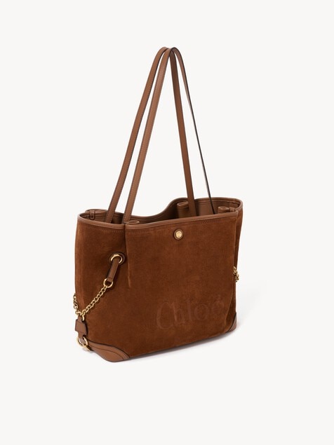 Chlo&eacute; Clover double carry bag in suede leather