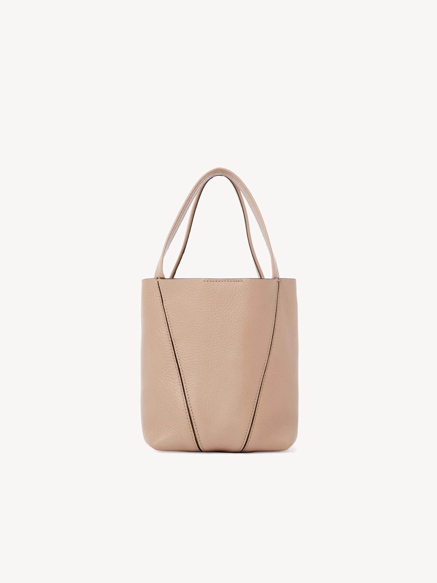 Small Chlo&eacute; Spin tote bag in grained leather - 4.0