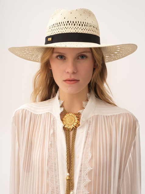 The Chlo&eacute; Panama hat in palm straw
