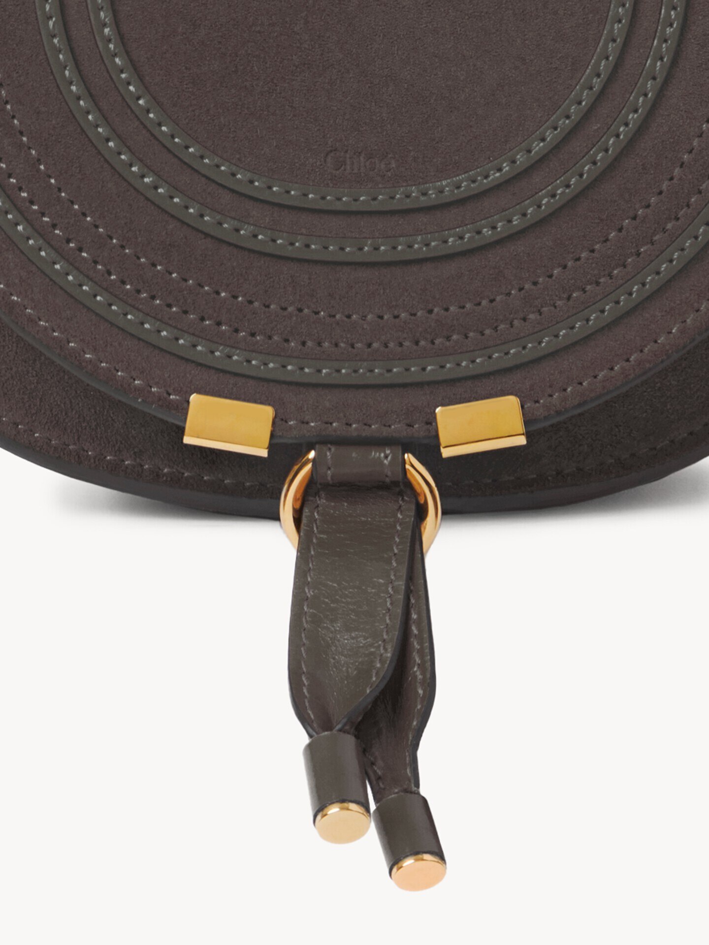 Bolso saddle peque&ntilde;o Marcie de ante - 6