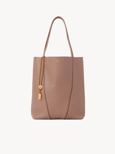 Chloé Spin Tote Bag aus genarbtem Leder