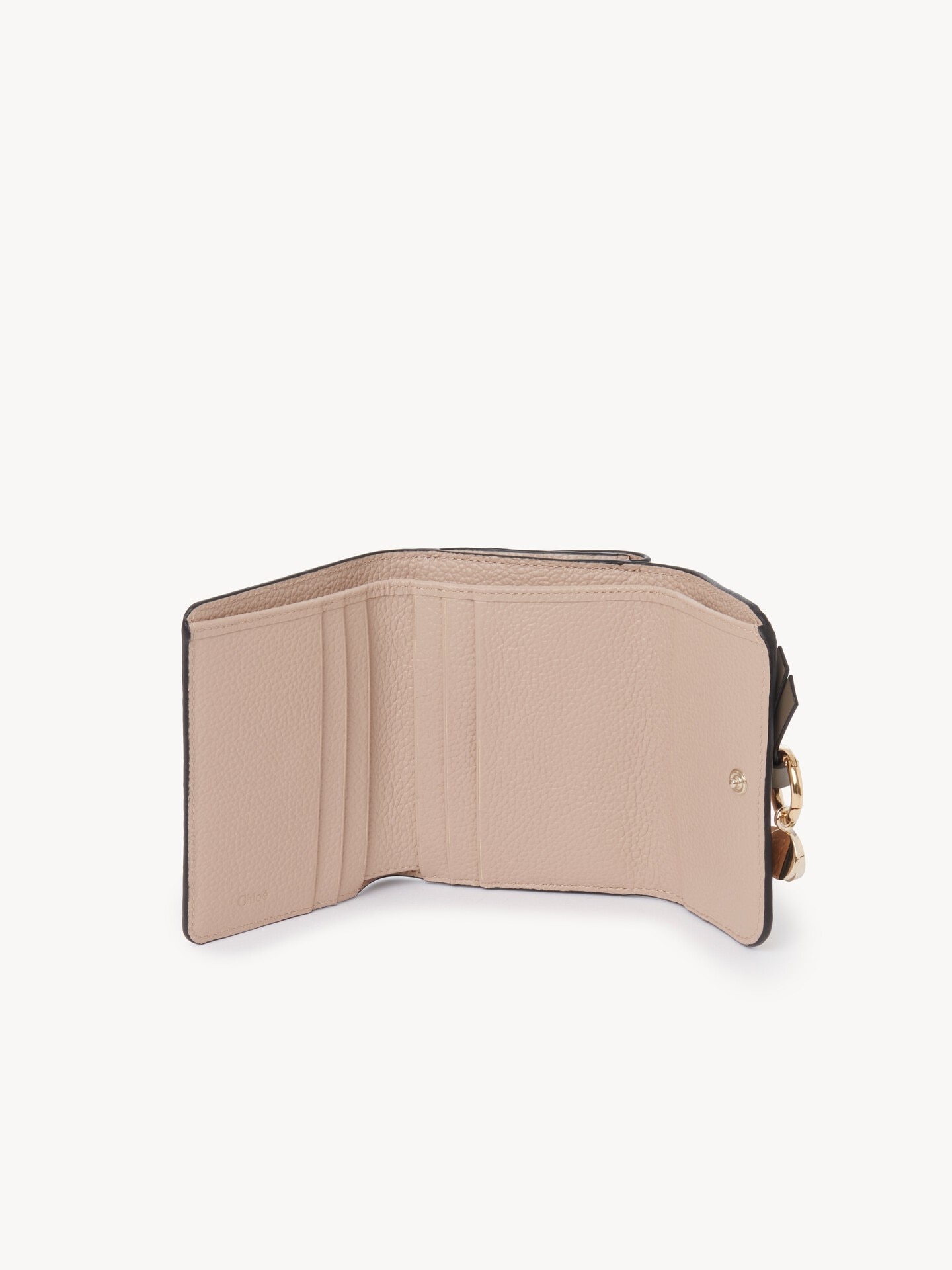 Small Alphabet tri-fold in grained leather - 5