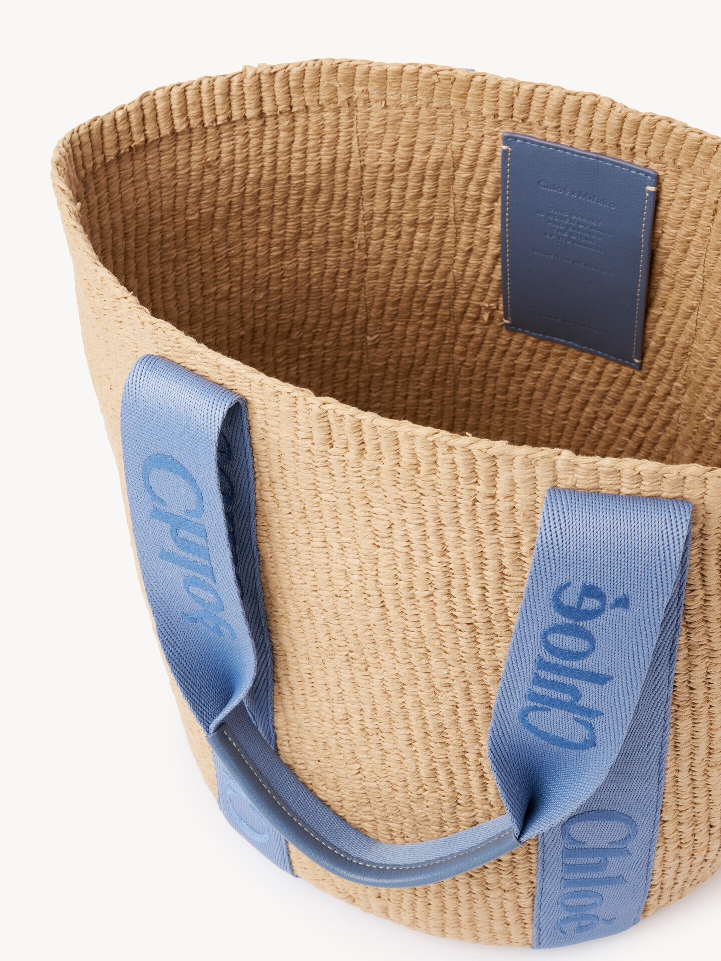 Bolso cesta grande Woody de fibras naturales - 5.0