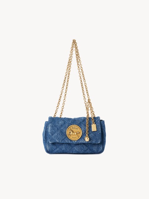 Small Chlo&eacute; Heritage shoulder bag in denim