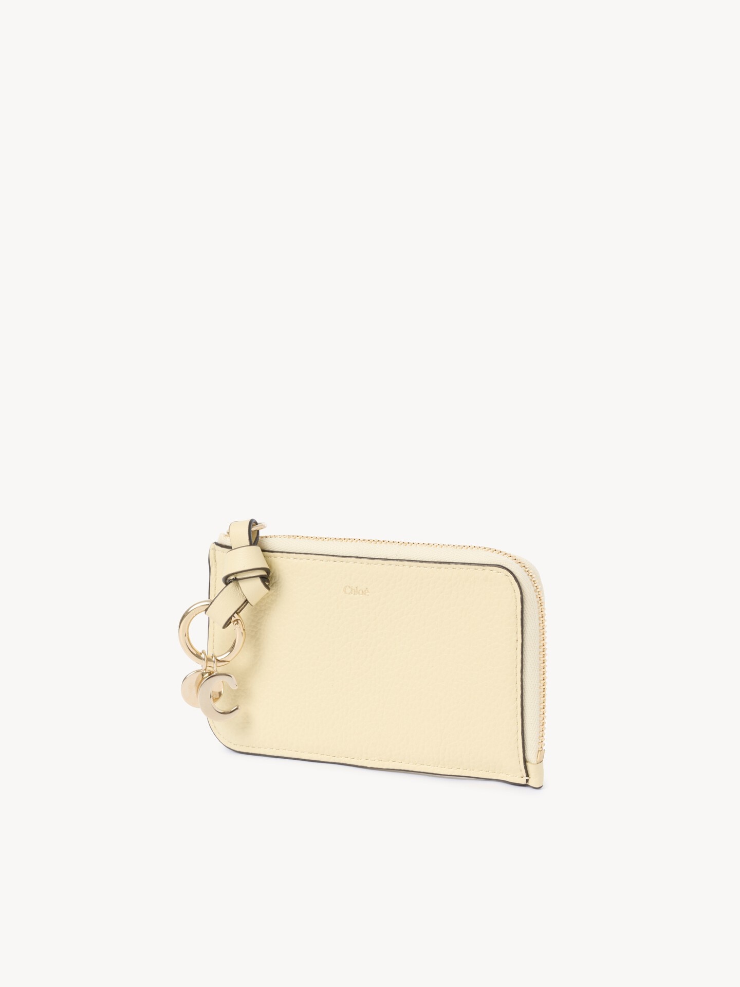 Porte-cartes et monnaie Alphabet en cuir grain&eacute; - 2.0