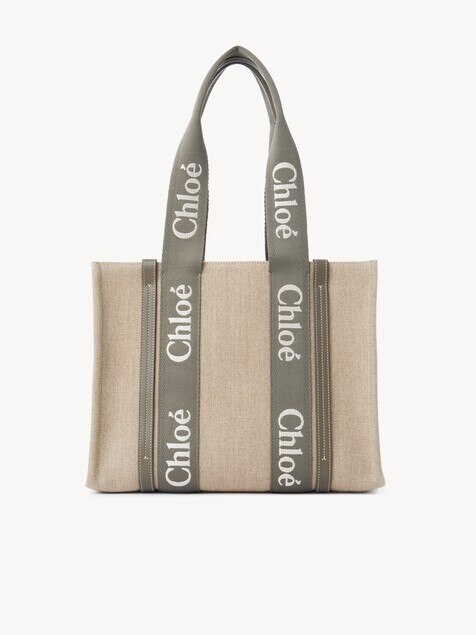 Woody tote bag in linen