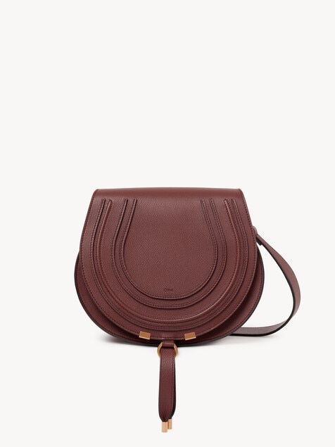 Marcie Satteltasche aus genarbtem Leder