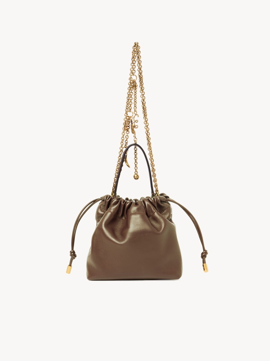 Mini Chlo&eacute; Icons shoulder bag with chain in soft leather - 5