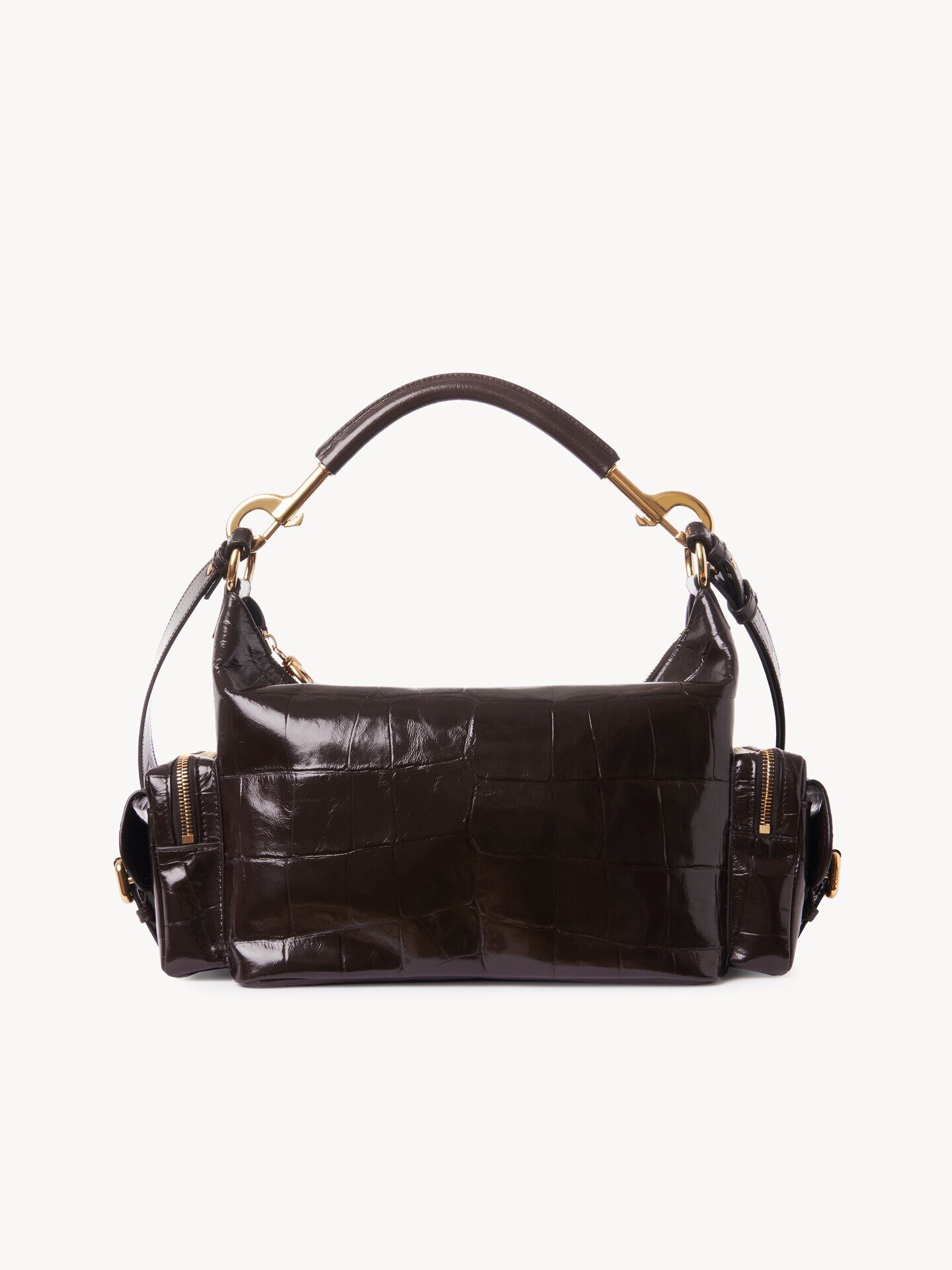 Camera bag in croco-effect leather - 5