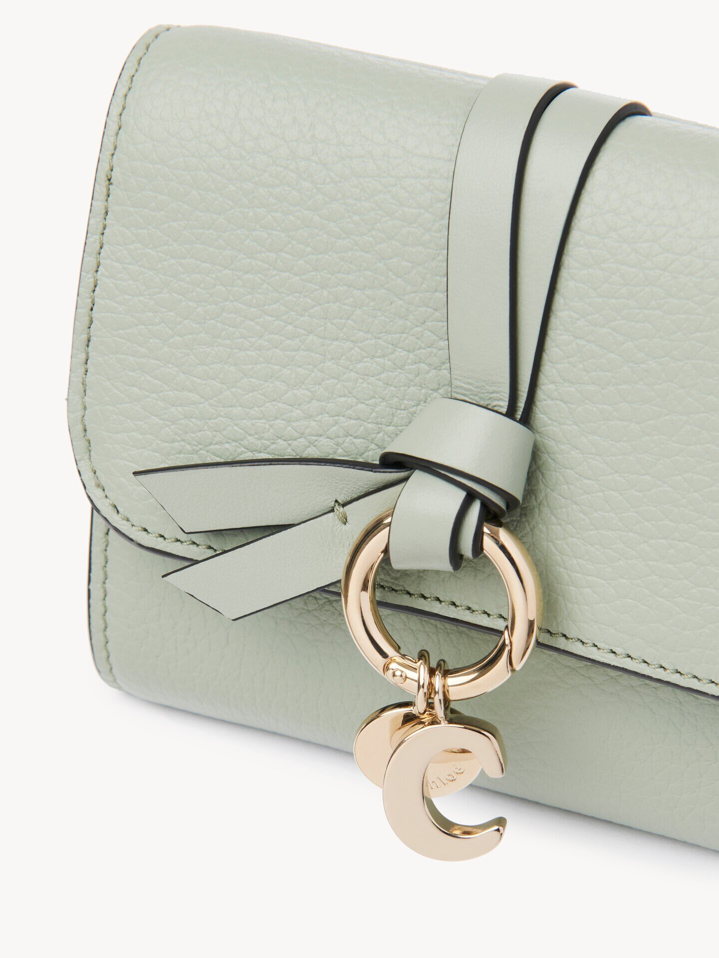 Small Alphabet tri-fold in grained leather - 6