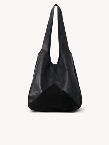 Chlo&eacute; Balloon bag in grained & suede leather - 7