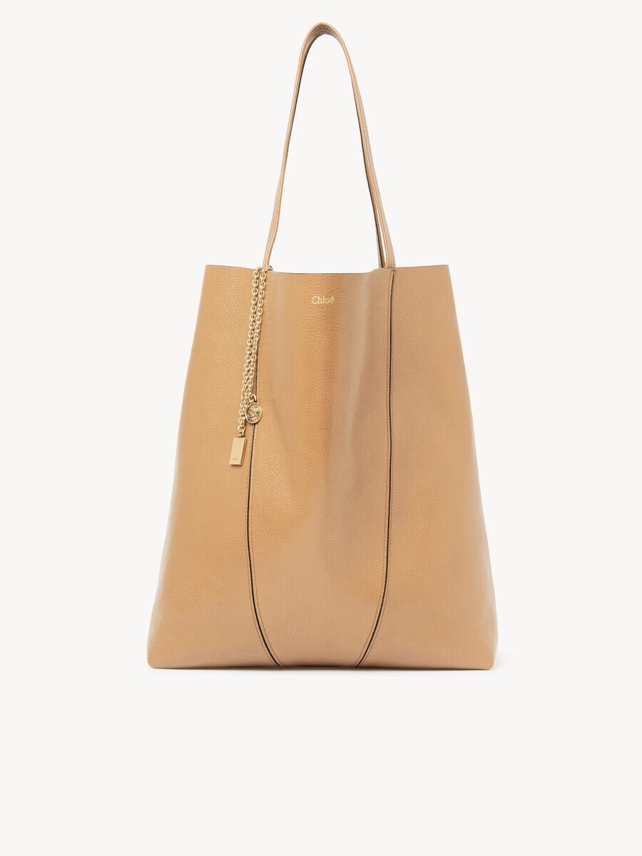 Large Chlo&eacute; Spin tote bag in grained leather - 2