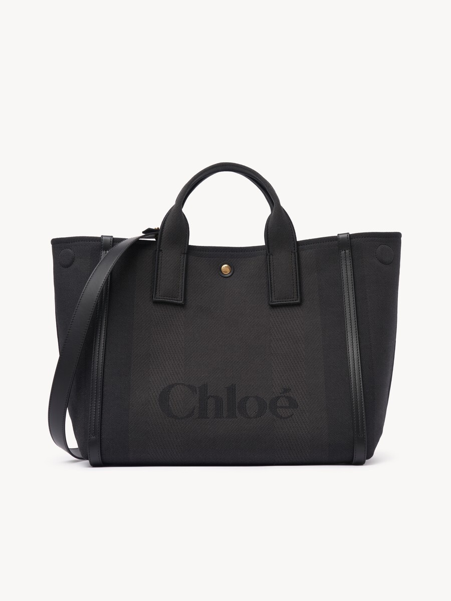 Chloé Carry tote bag in canvas Black - Chloé