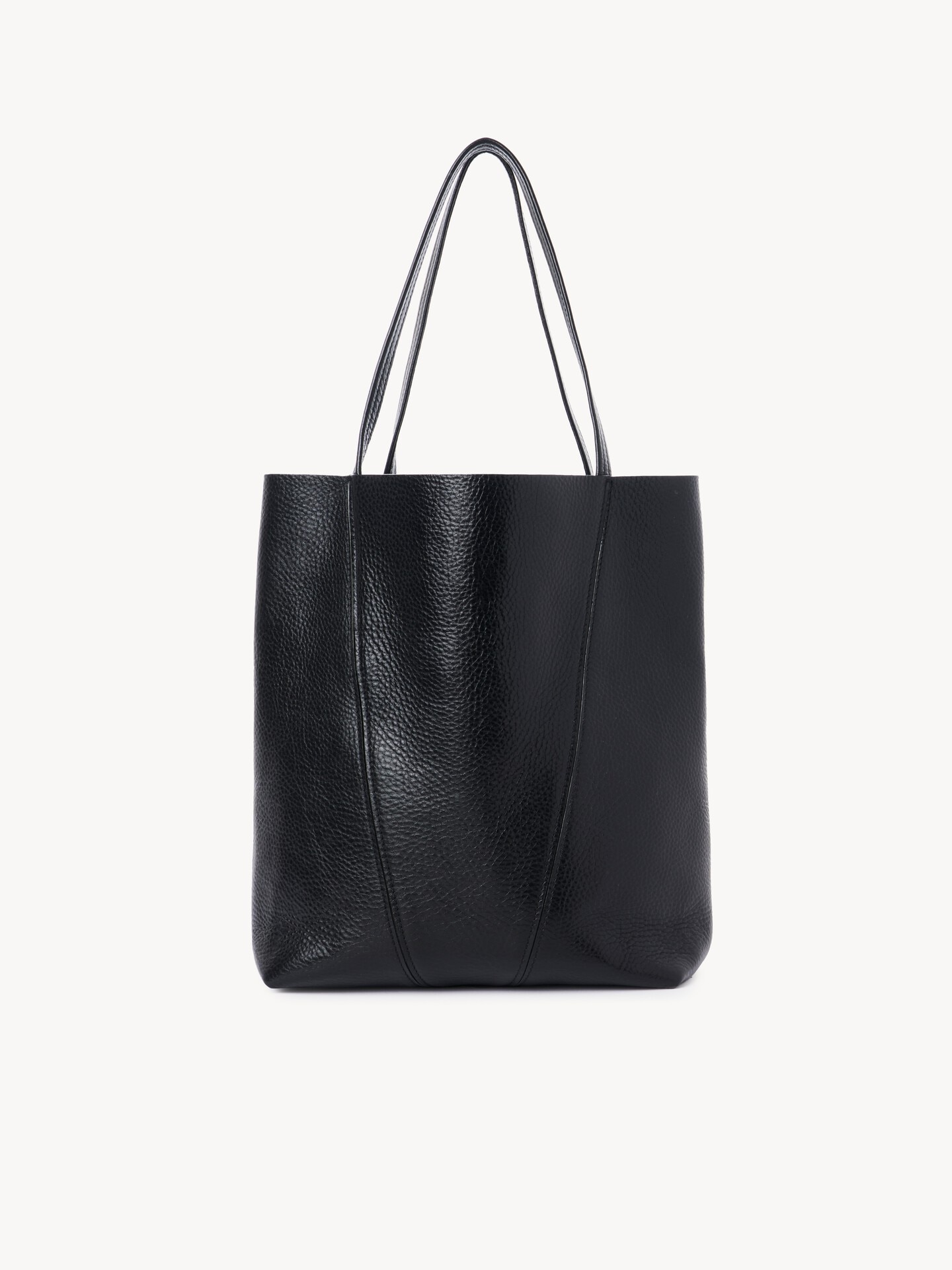 Chlo&eacute; Spin tote bag in grained leather - 4.0