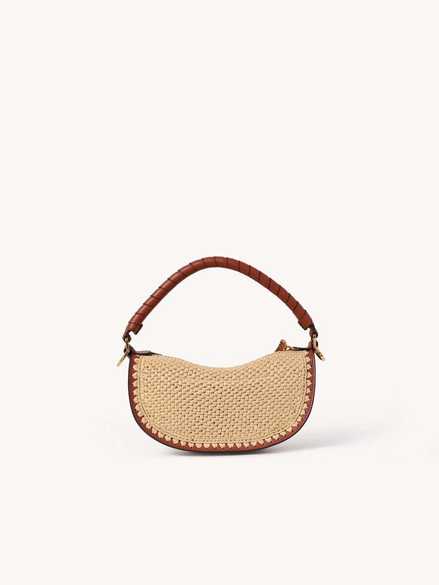 Mini Marcie shoulder bag in raffia-effect - 4