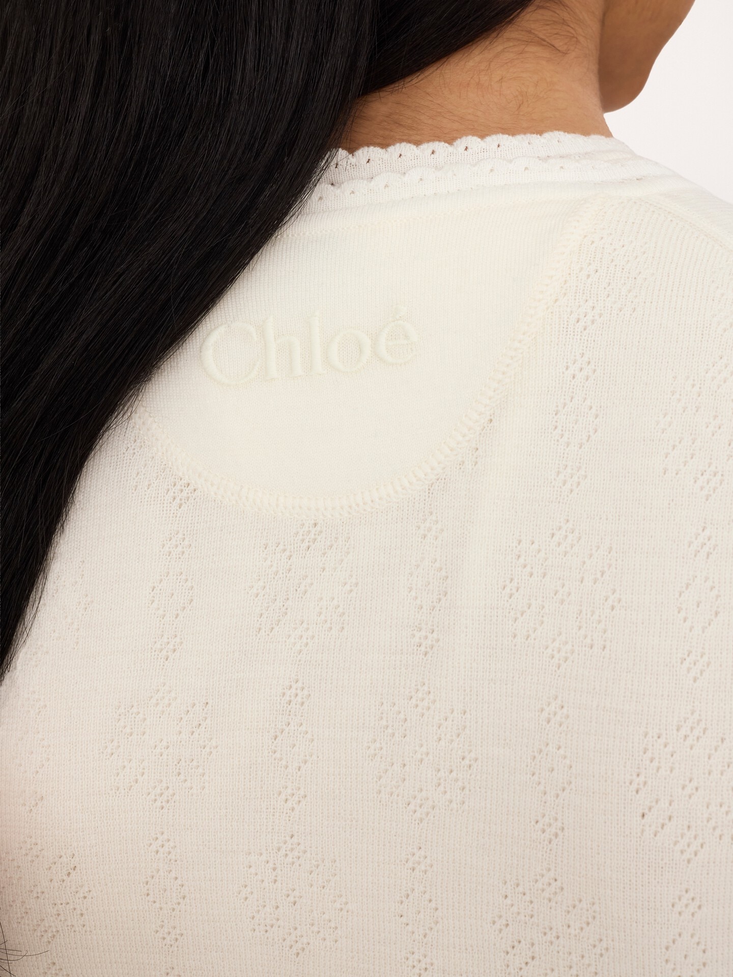 Fitted cardigan in a wool knit - 6.0