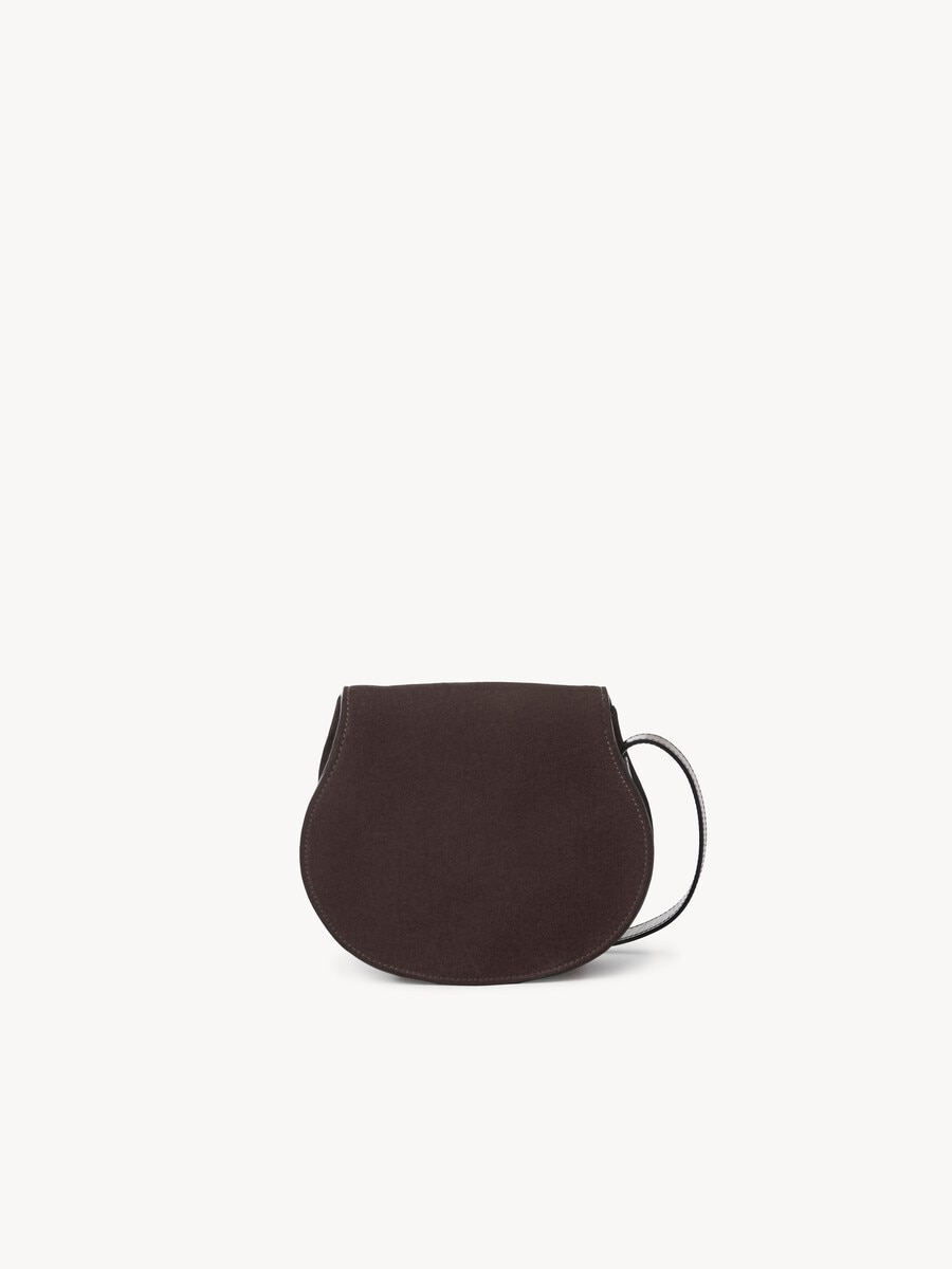 Small Marcie saddle bag in suede leather - 3