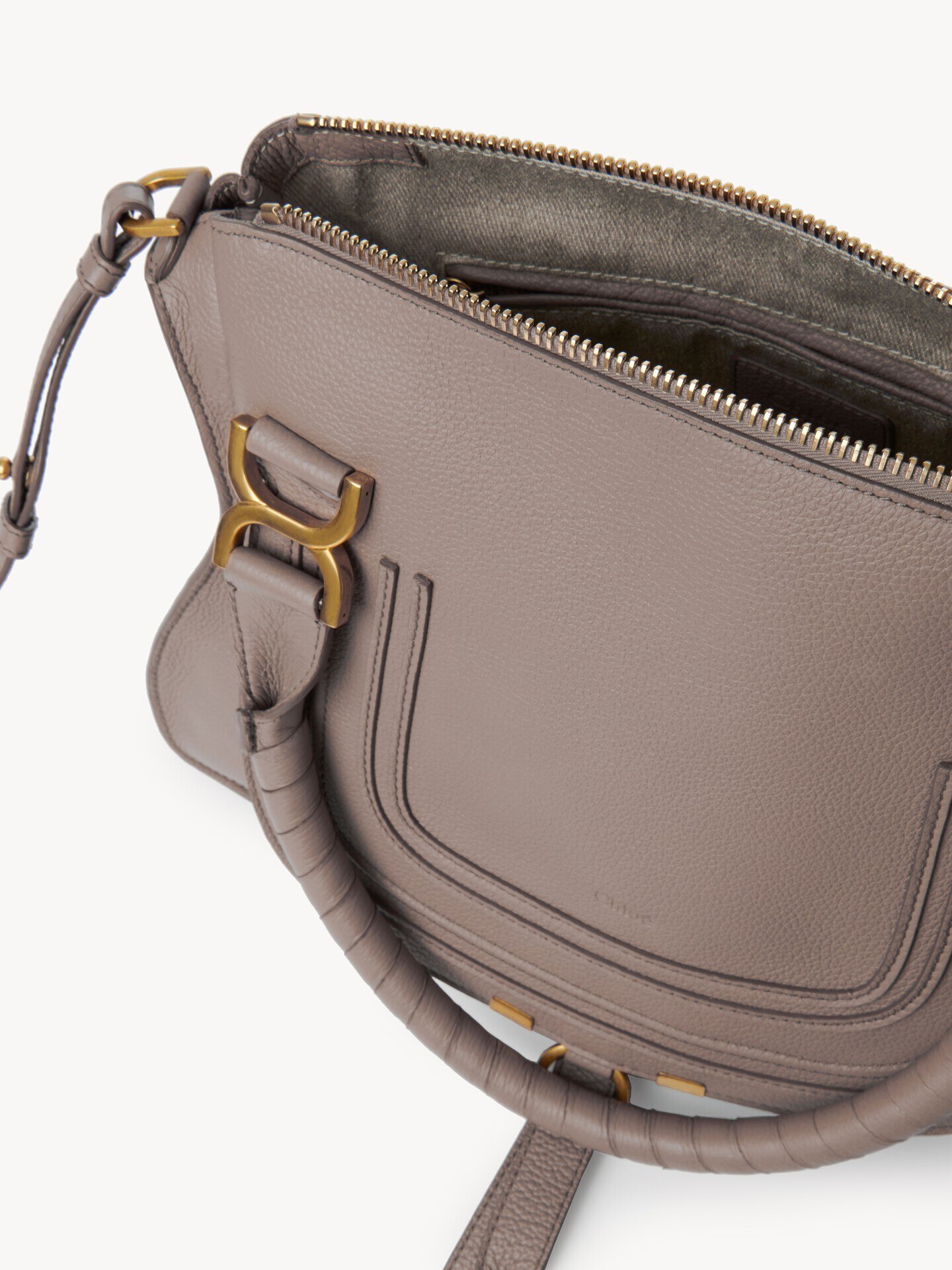Small Marcie bag in grained leather - 6.0