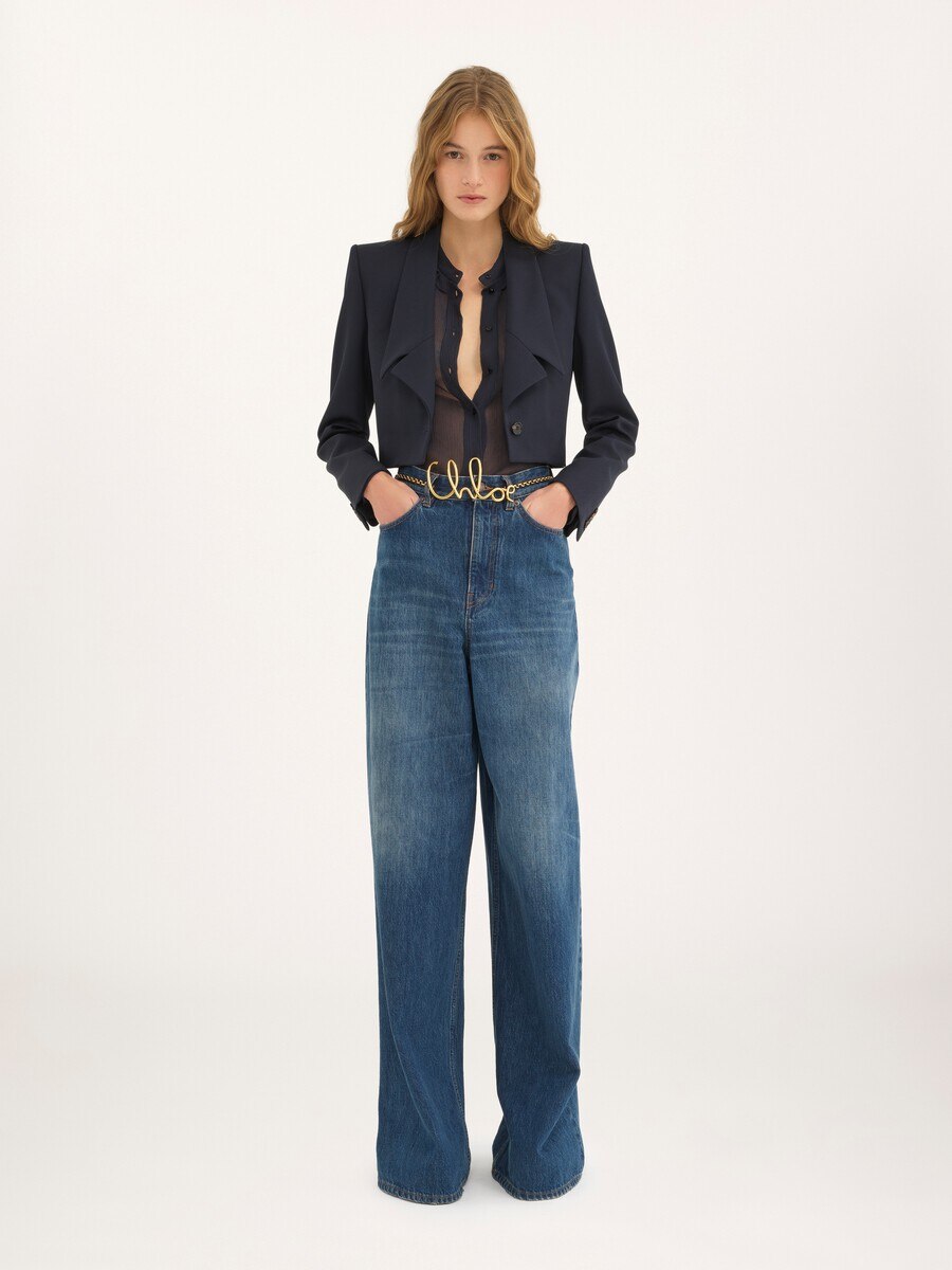 Wide-leg jeans in denim - 3