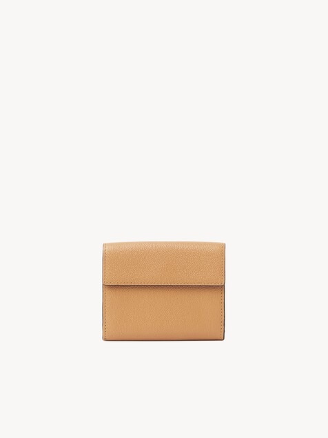 Small Chlo&eacute; Charms tri-fold wallet in grained leather