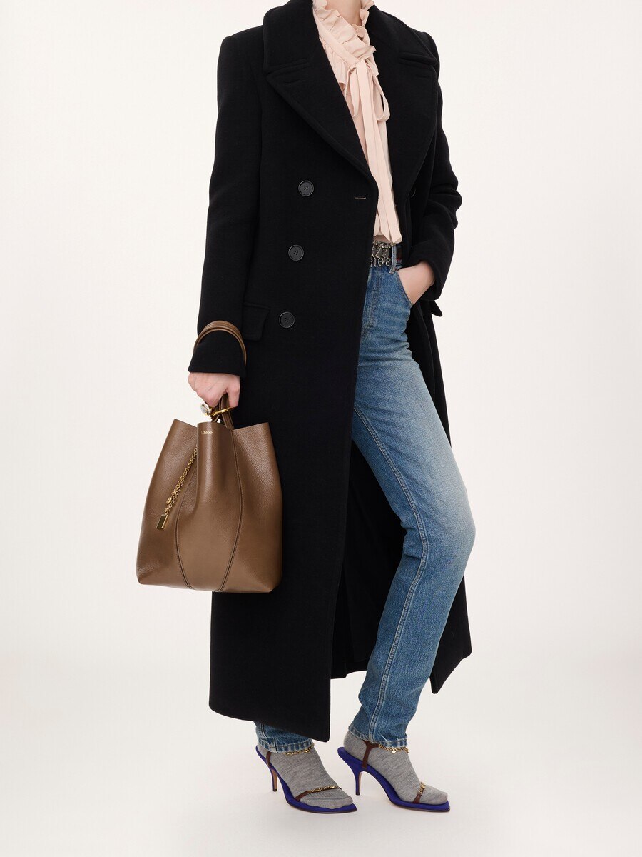 Sac cabas Chlo&eacute; Spin en cuir grain&eacute; - 7