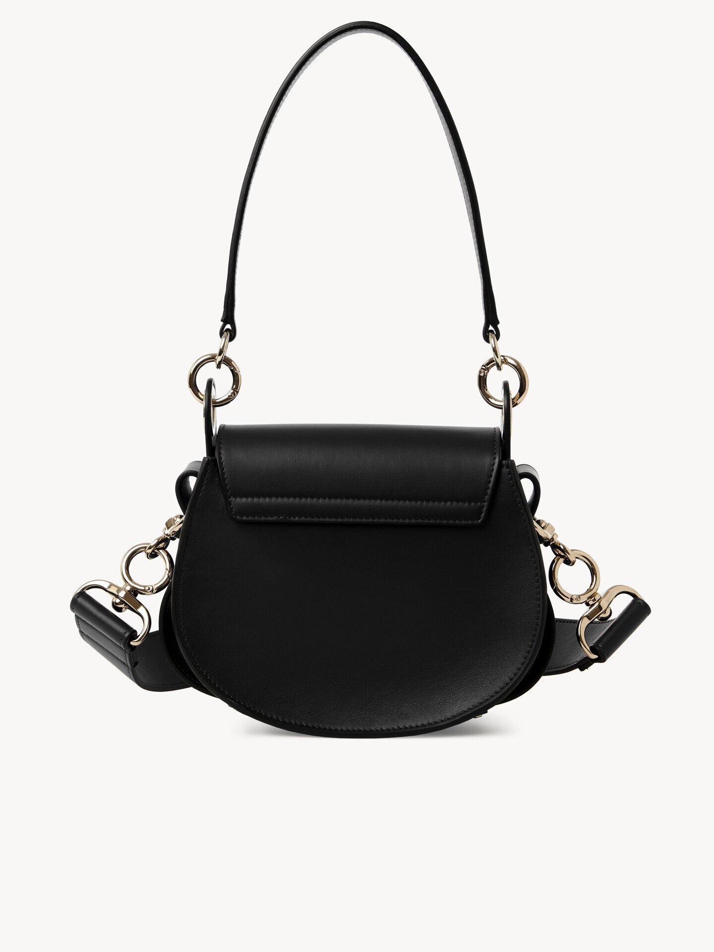 シャイニー＆スエードレザー製Tessスモールバッグ 黒 - Chloé