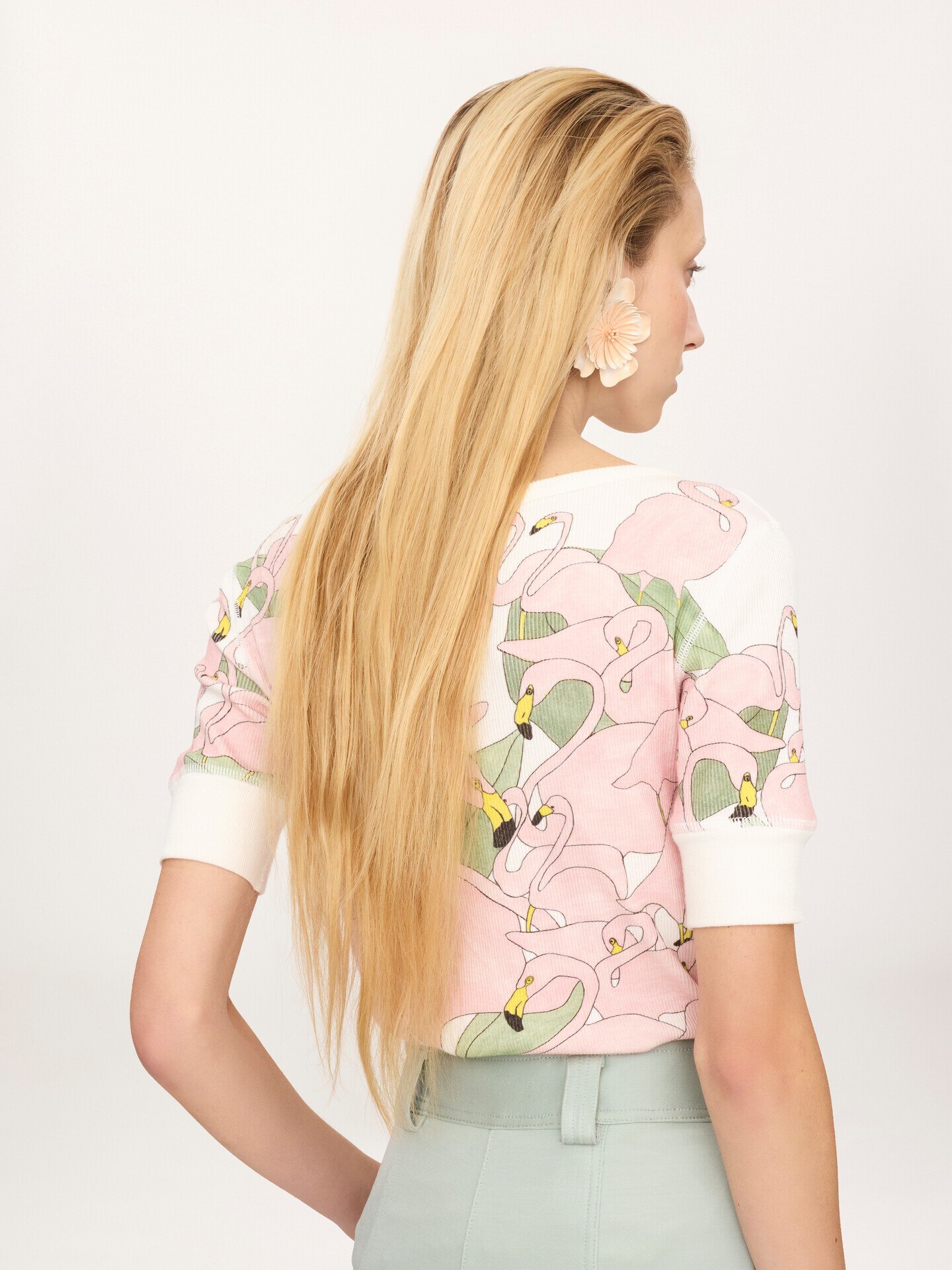 Camisa Henley de manga corta con logotipo de jersey de algod&oacute;n - 4