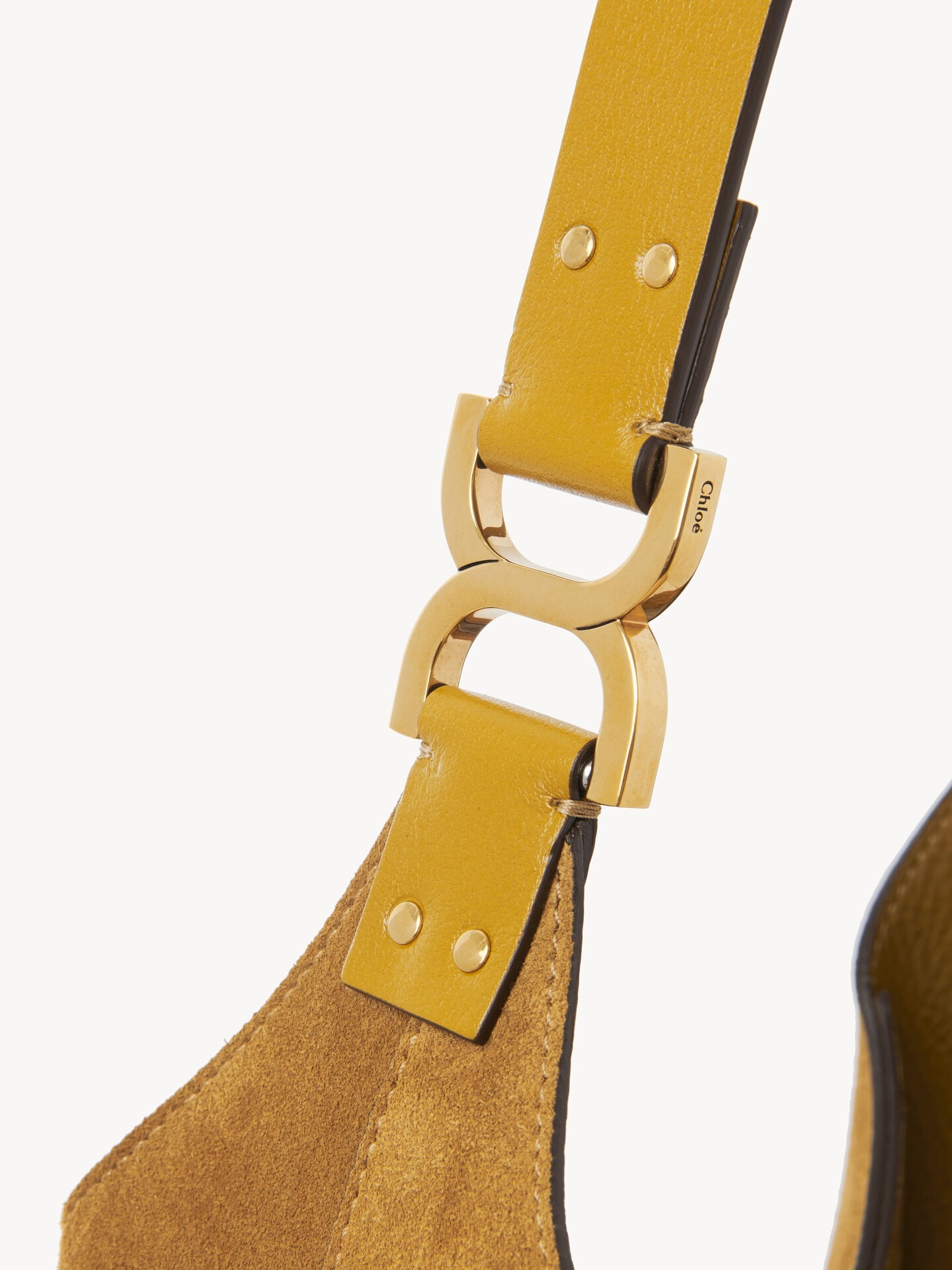 Petit sac hobo Marcie en cuir velours - 8