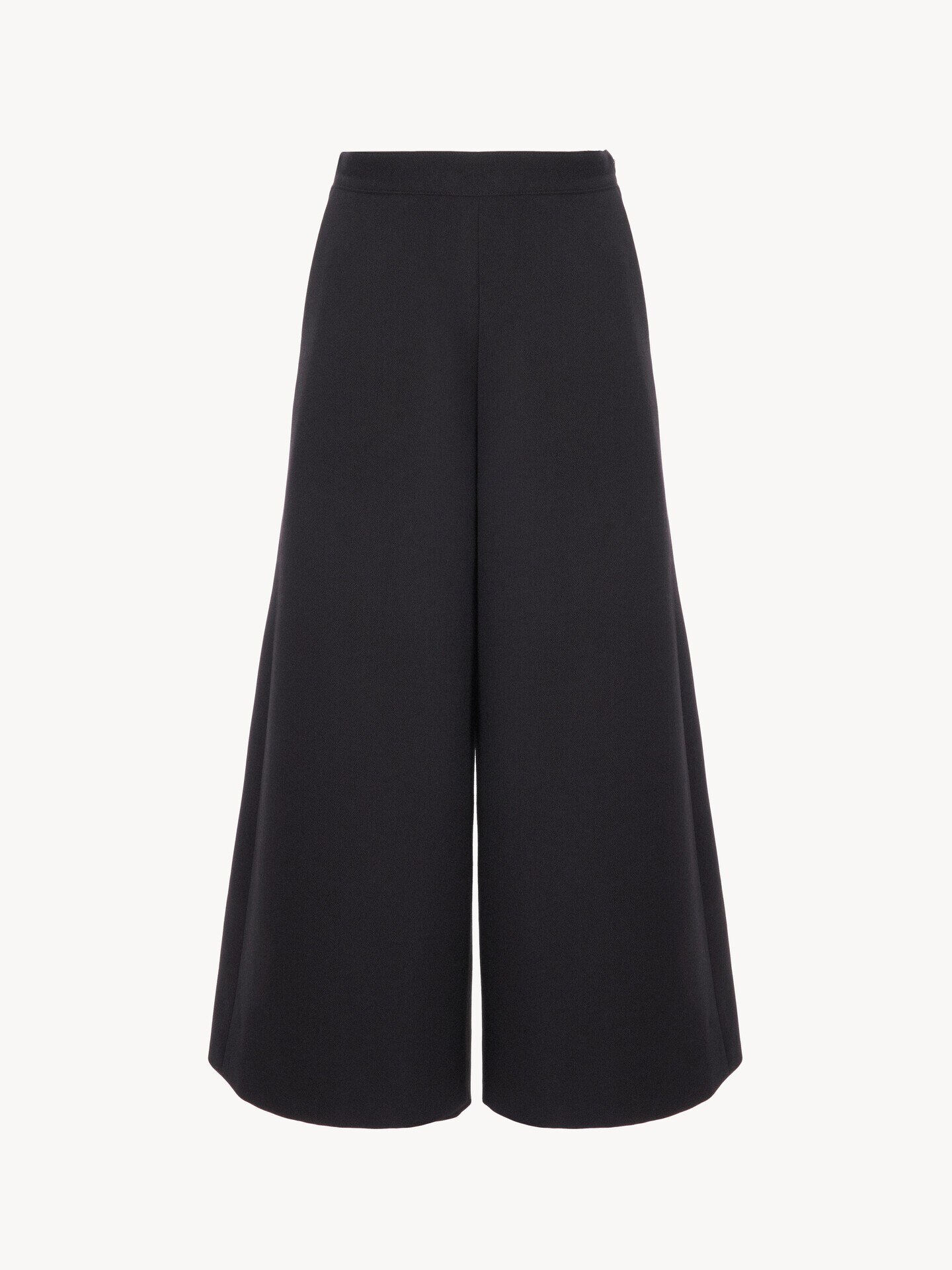 Pantalones de sastre de pernera ancha en crep&eacute; de lana - 2.0