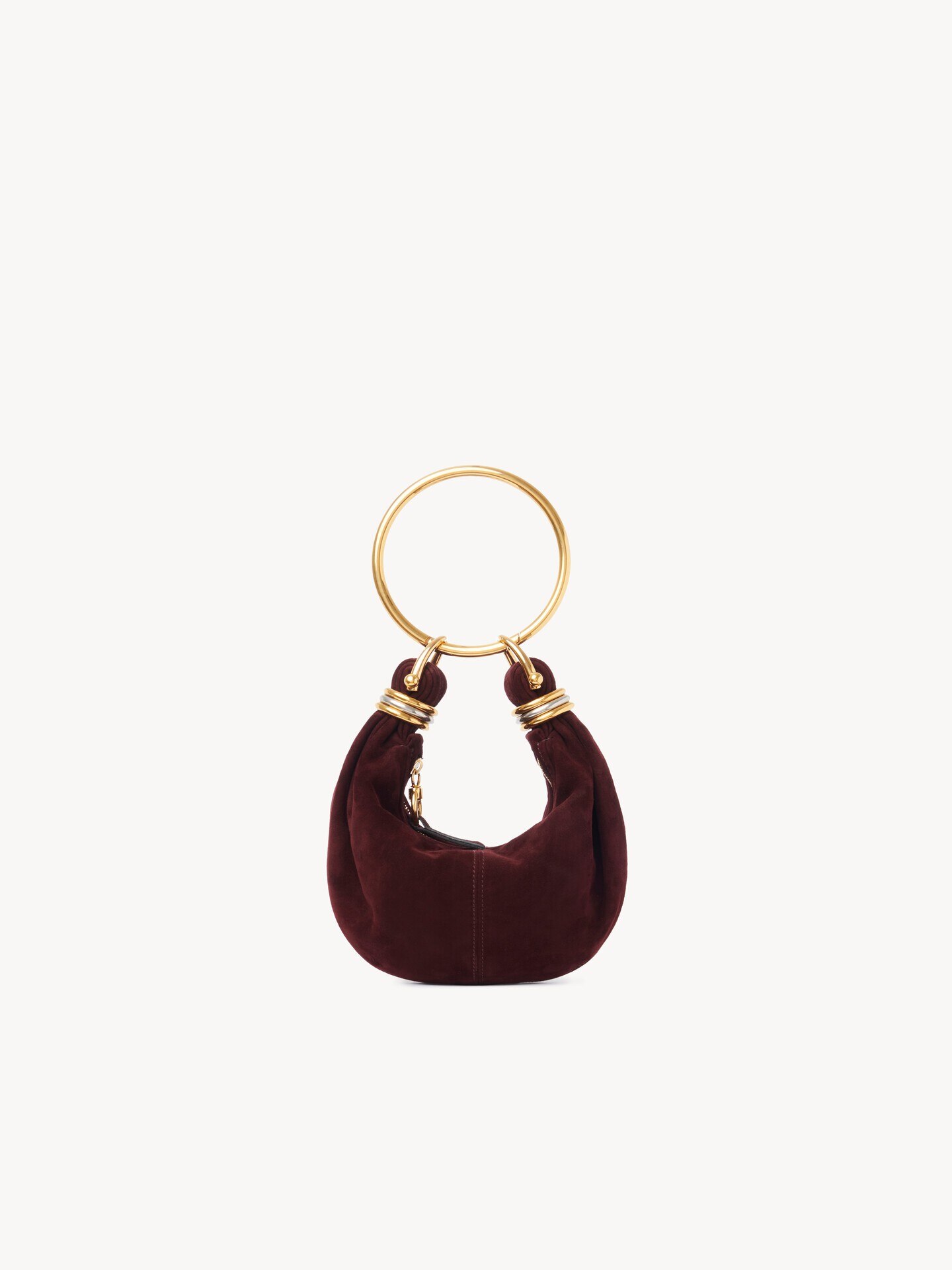 Mini Bracelet Hobo bag in suede leather - 6