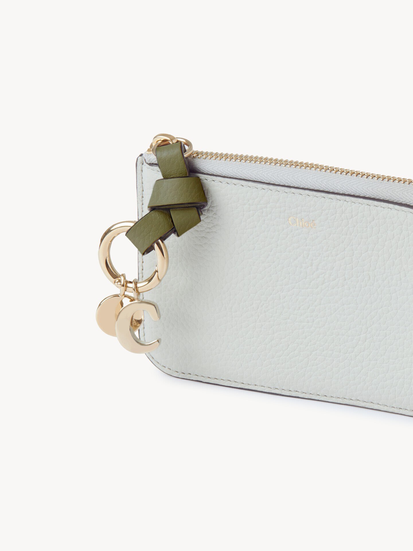 Alphabet wallet in grained leather - 6