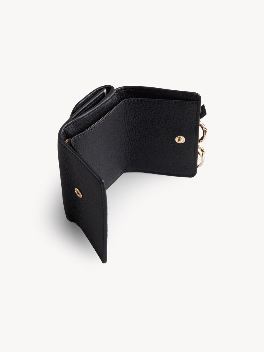 Mini Alphabet tri-fold in grained leather - 3