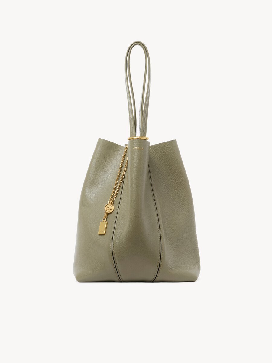 Chlo&eacute; Spin tote bag in grained leather - 2