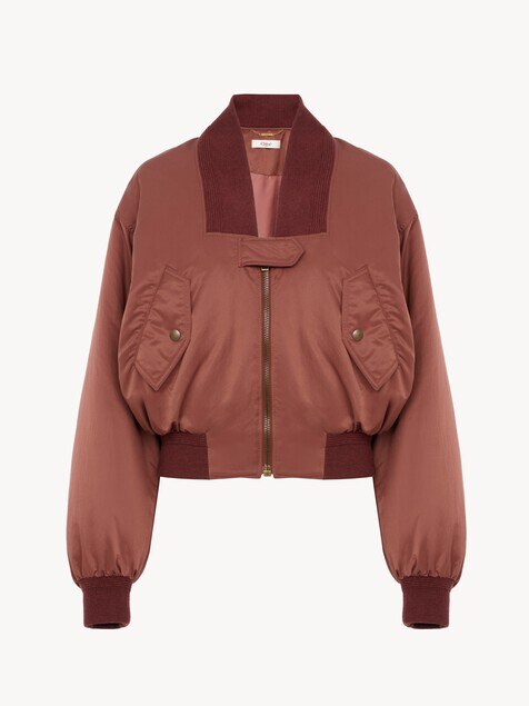 Bomber jacket in nylon