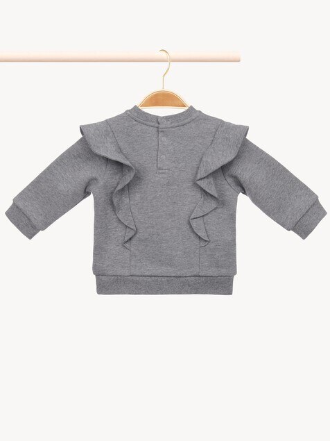 Baby ruffled logo sweater