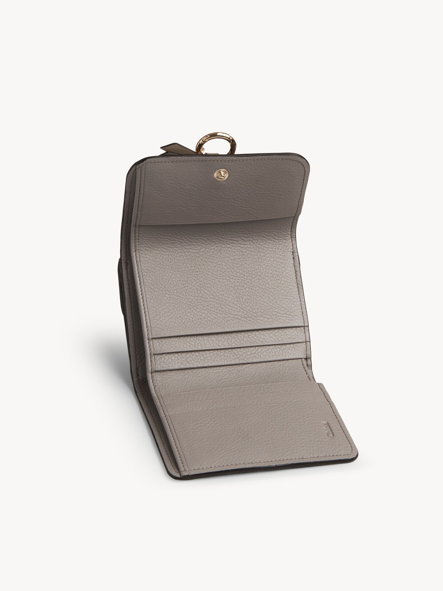 Small Alphabet tri-fold in grained leather - 3