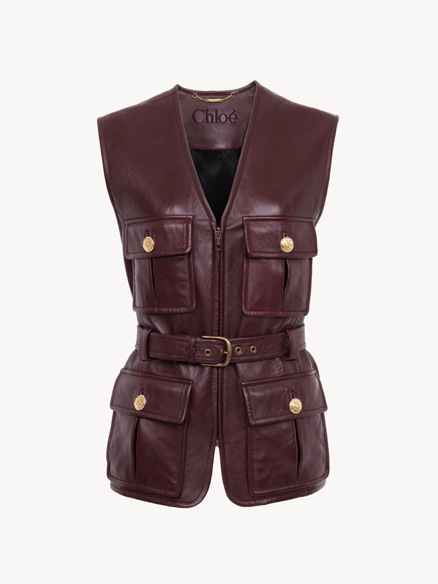 Funktionsweste aus Leder - 2