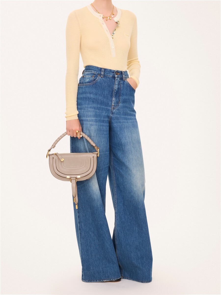 Minibolso de hombro Marcie de cuero suave - 4