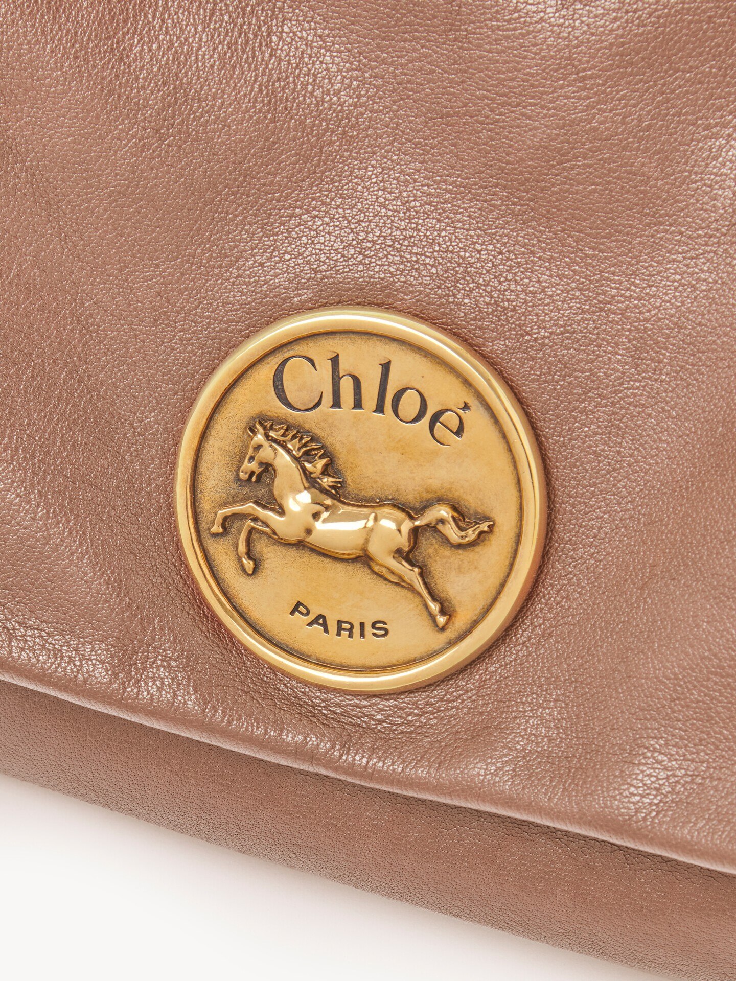 Sac port&eacute; &eacute;paule Chlo&eacute; Heritage en cuir grain&eacute; - 7
