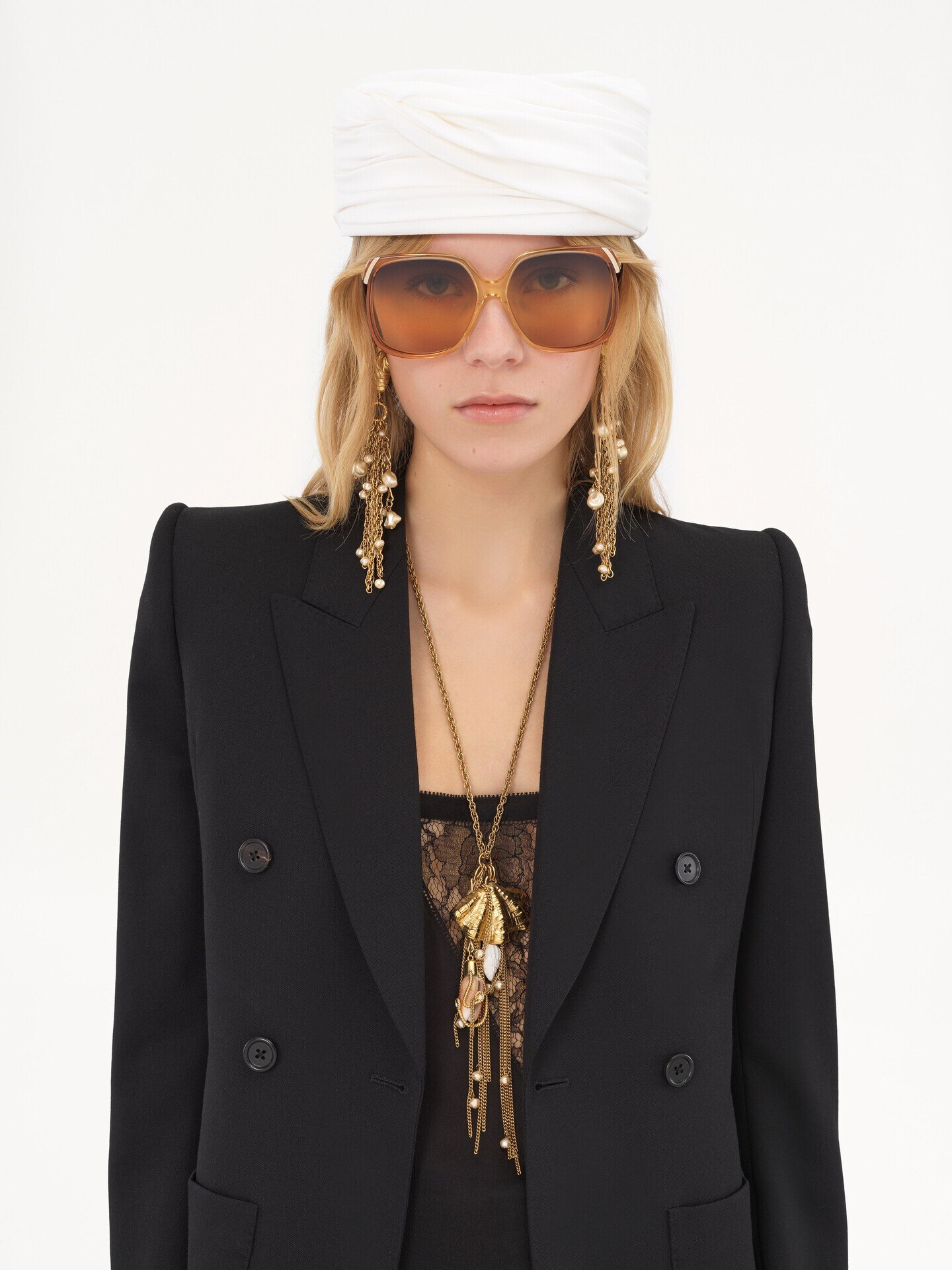 Tailored jacket in wool grain de poudre - 8