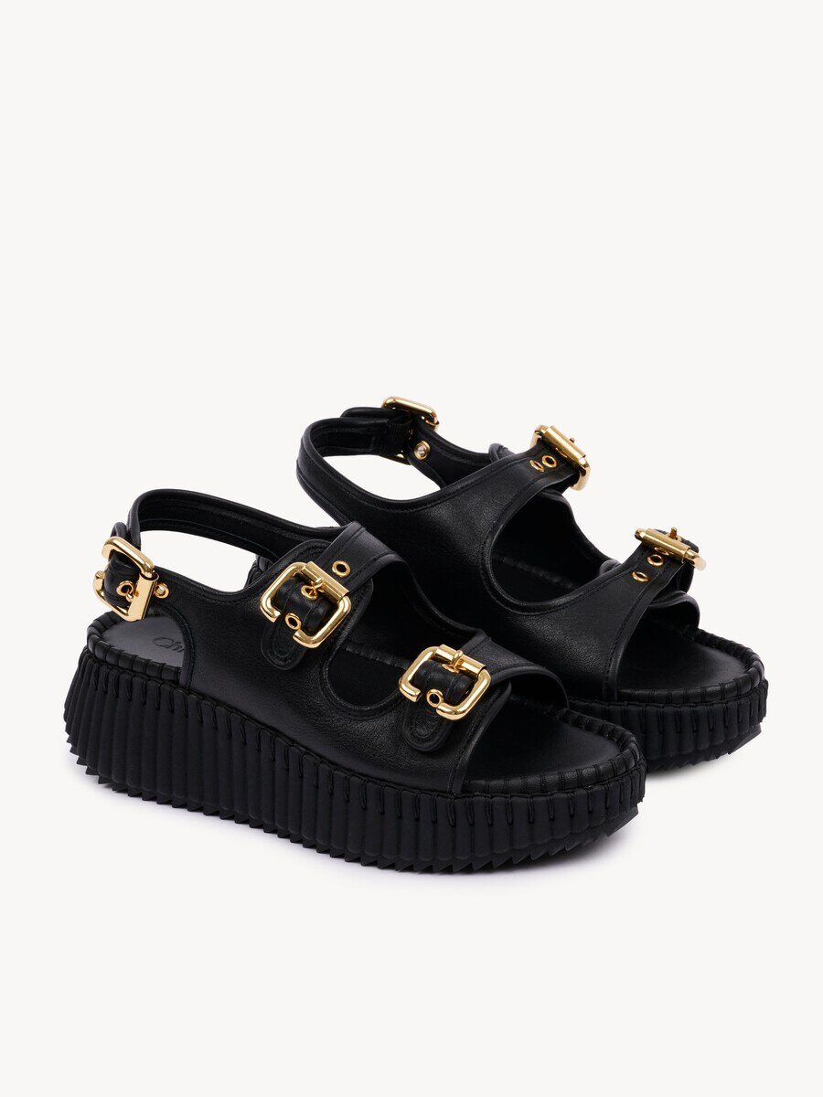 Nama Sandalen mit Keilabsatz - 3
