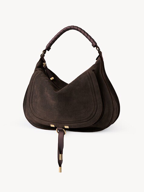 Marcie shoulder bag in suede leather