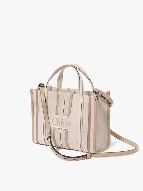 Small Woody Loop tote bag in canvas