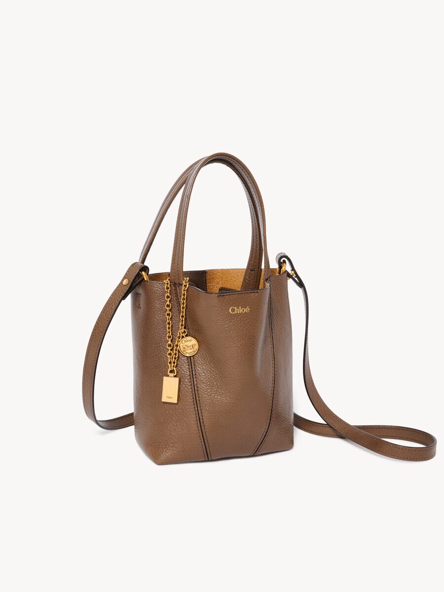 Small Chlo&eacute; Spin tote bag in grained leather - 6